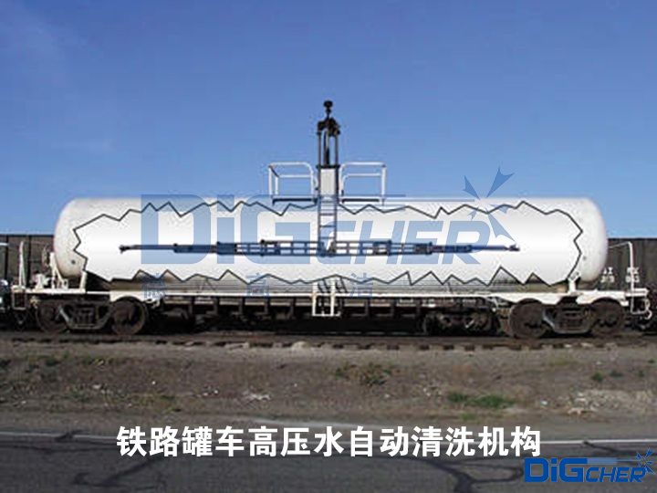 鐵路罐車高壓水自動清洗機構
